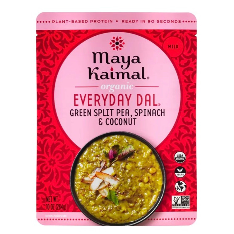 Green Split Pea, Spinach & Coconut Organic Everyday Dal - 10oz