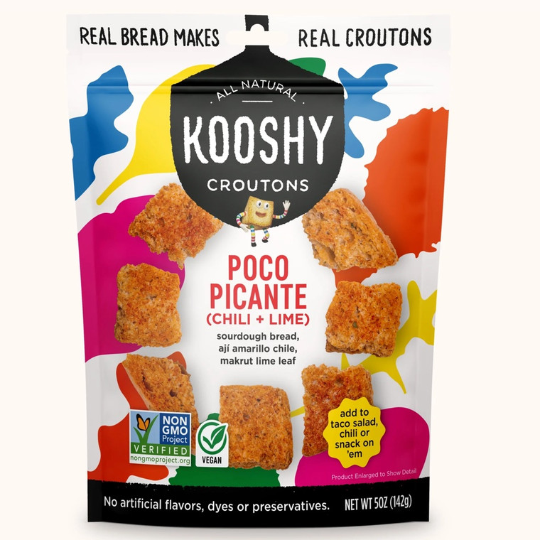 Sourdough Organic Wheat Chili and Lime Croutons - 5oz