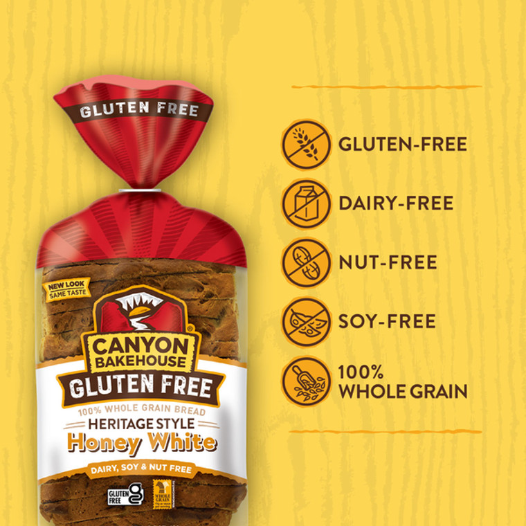 Gluten-Free Heritage Honey Thick Sliced Bread - 24oz Gluten-Free Heritage Honey Thick Sliced Bread - 24oz