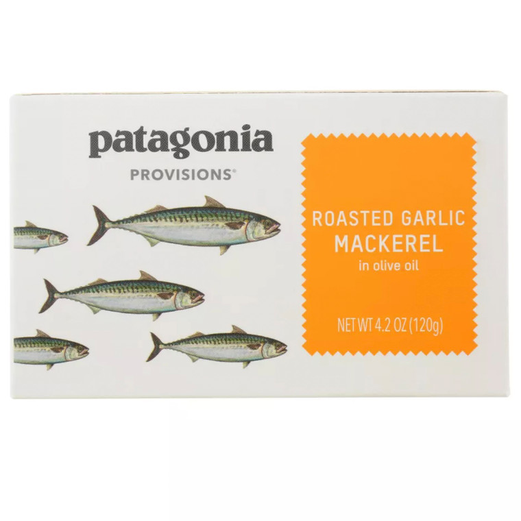 Roasted Garlic Mackerel in Olive Oil - 4.2oz