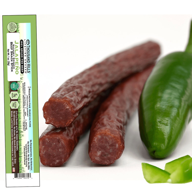 Grass Fed Jalapeno Beef 4pk Snack Sticks - 4oz