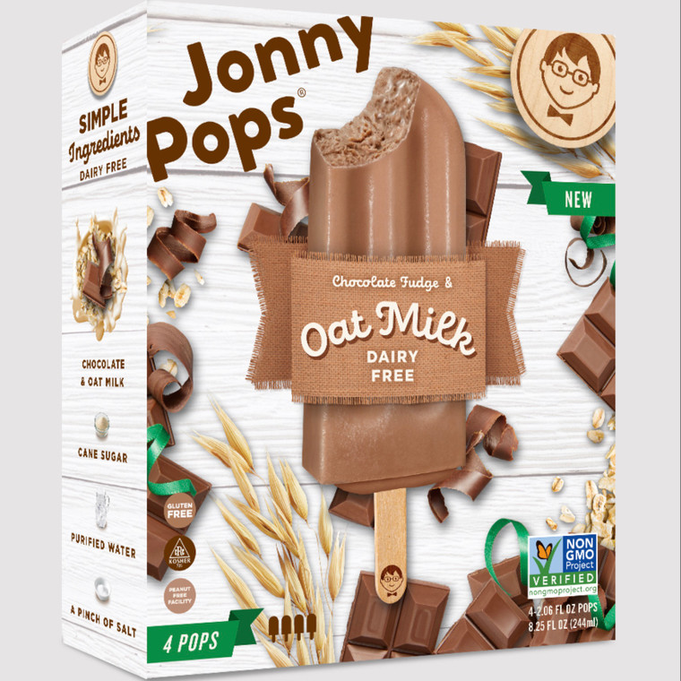 Chocolate Fudge and Oat Milk Frozen Bars 4ct - 8.25oz