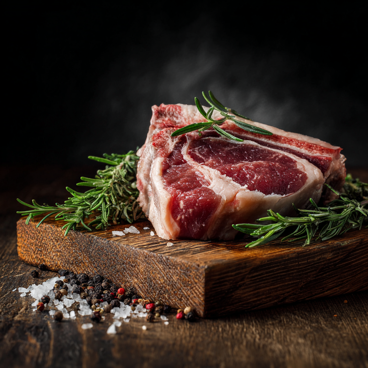 Lamb Yearling Sirloin Chop - avg .88lb