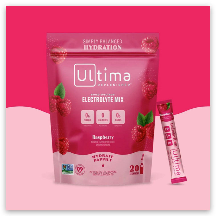 Raspberry Electrolyte Drink Mix - 20 PKT - 2.3 OZ