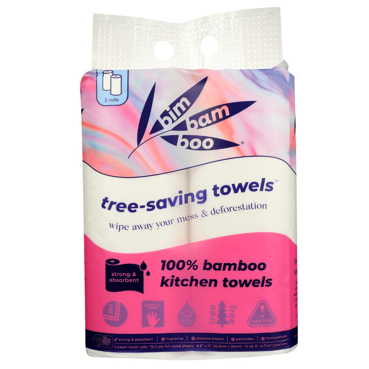 Bamboo Paper Towels - 2pk