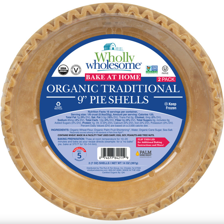 Traditional 9in Pie Shells - 2pk