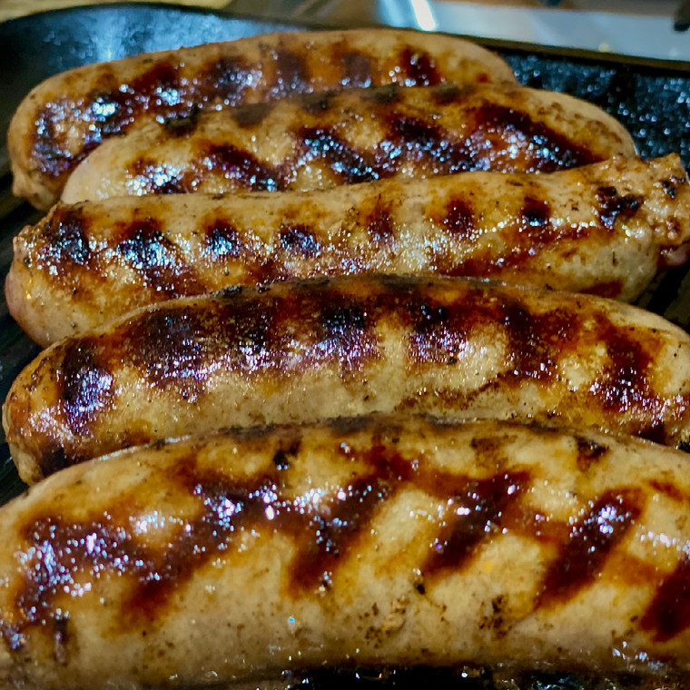 Sweet Italian Brats on the Grill