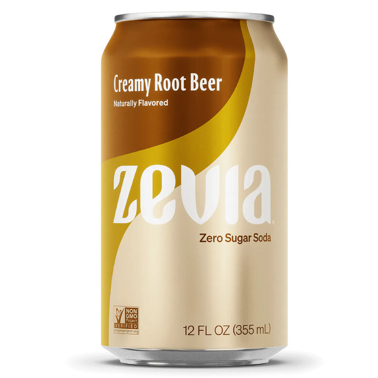 Zero Calorie Creamy Root Beer Soda - 12pk