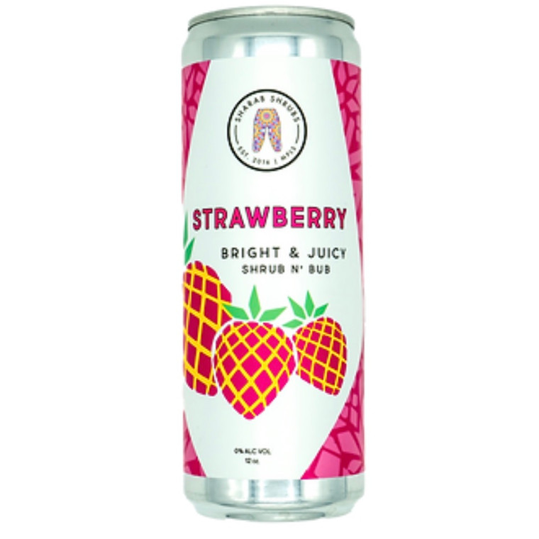 Strawberry Shrub N' Bub 4ct - 12oz