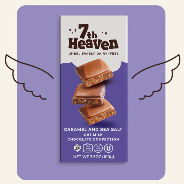 Vegan Caramel and Sea Salt Chocolate Bar - 3.5oz