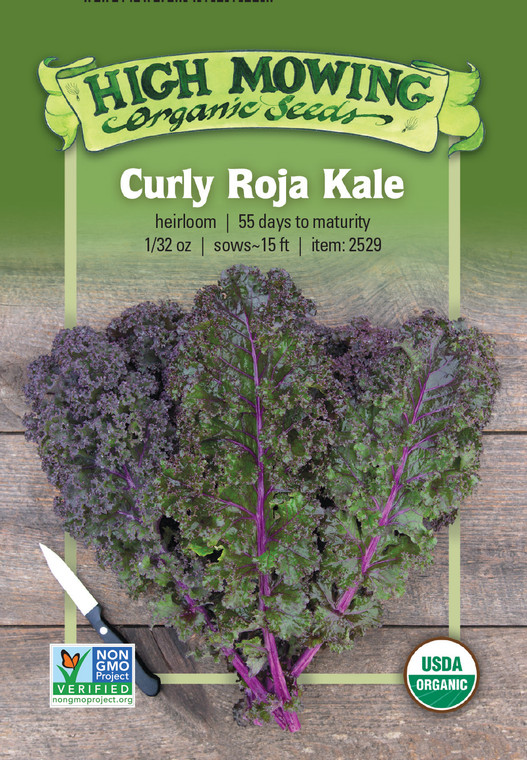 Curly Roja Kale Seeds- 1/32 OZ