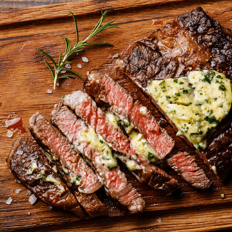 Grilled and Sliced Ribeye Center Steak