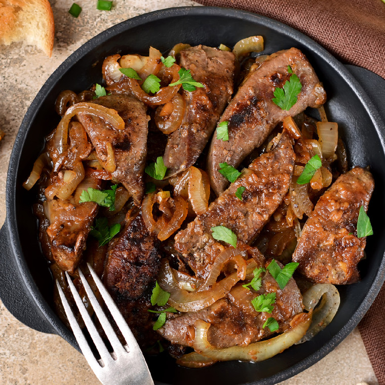 Pan Fried Lamb Liver