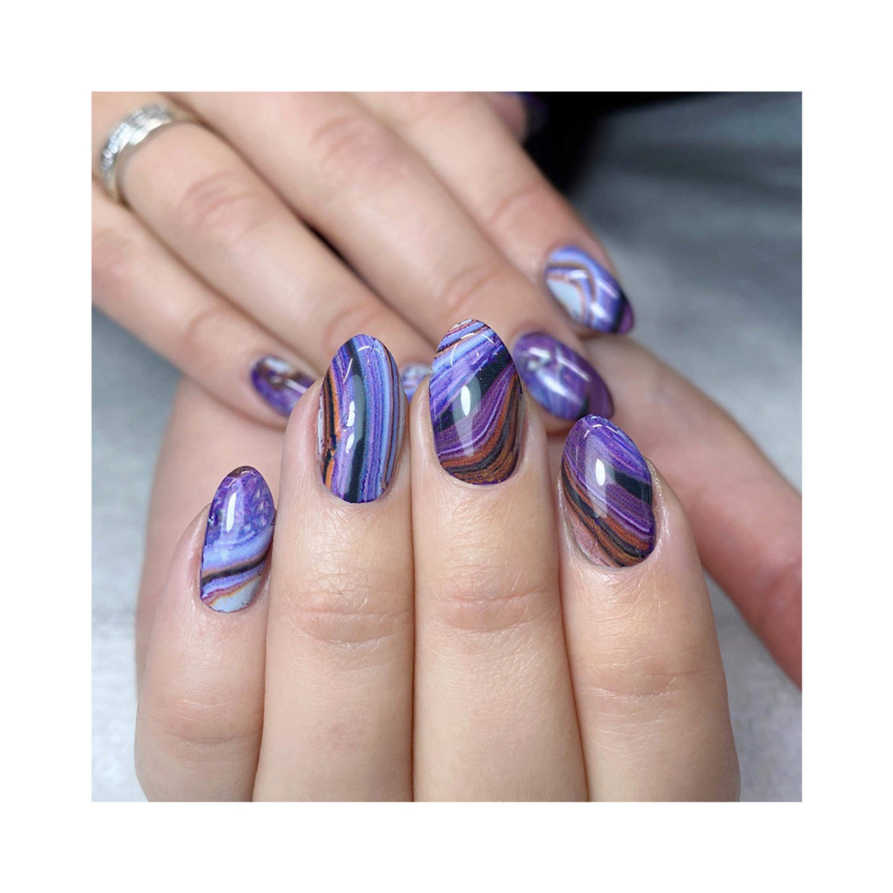 $145 Abstract Swirl Nail Set #abstractnails #swirlnails #torontonails ... |  TikTok