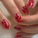 CND Shellac Scarlet Letter by @thedailynailofficial