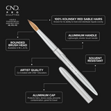 CND Pro Sculpting Liquid & Powder Round Brush #12 2