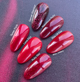 CND Vinylux #330 Rebellious Ruby Swatch Comparison