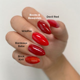 CND Vinylux Devil Red Swatch Comparison