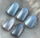 CND Vinylux Steel Kisses Swatch Comparison