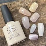 CND Shellac Off The Wall 0.25 Floz (7.3ml) swatch comparisons