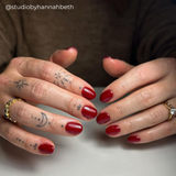 Shellac Scarlet Letter by @studiobyhannahbeth