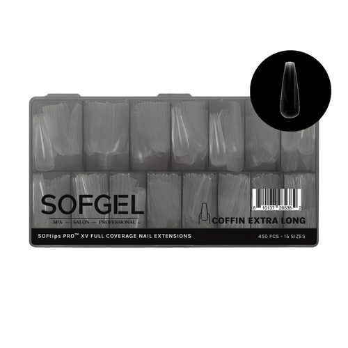 SOFGEL XV Coffin Extra Long - Box of 450pcs