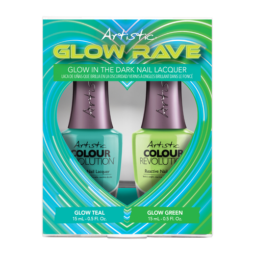 Artistic Colour Revolution Glow Rave - 2 Pack (Teal/Green) Artistic Colour Revolution Glow Rave - 2 Pack (Teal/Green)