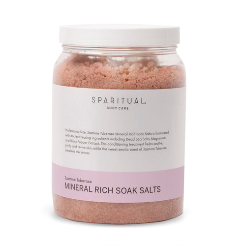 SPARITUAL Jasmine Tuberose Mineral Rich Soak Salts 1892ml