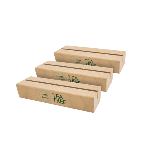 Tea Tree Wooden Postcard Holders (Set of 3)