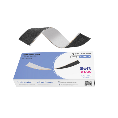 Staleks Disposable Files 100/180 grit (25 pcs)(foam layer)