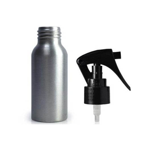 30ml Alluminium Bottle with White Mini Trigger Spray