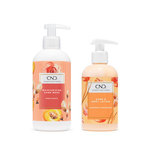 CND Scentsations Peach Rose & Tangerine Wash & Lotion Duo