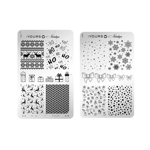 :YOURS Winter Wonderland Double Sided Stamping Plate