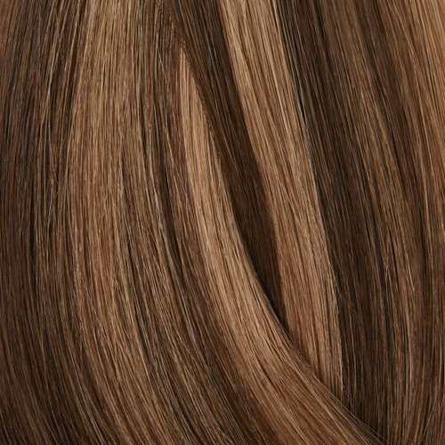 Showpony Mini Micro Bead Hair Extensions 20" Mid Brown H/Light 25Pc - (6G-8G)