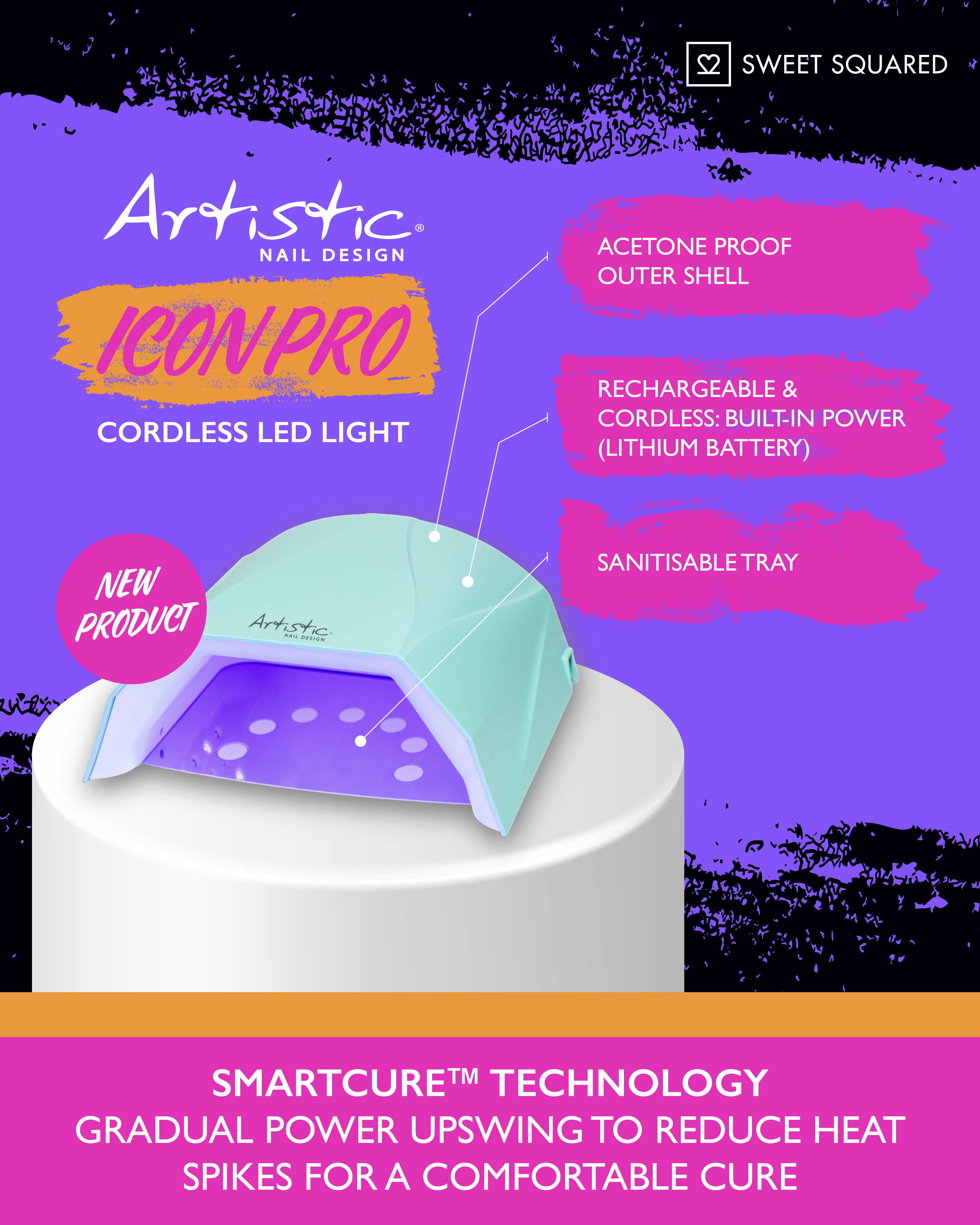 Introducing the Artistic Icon Pro Cordless LED Light - Sweet Squared