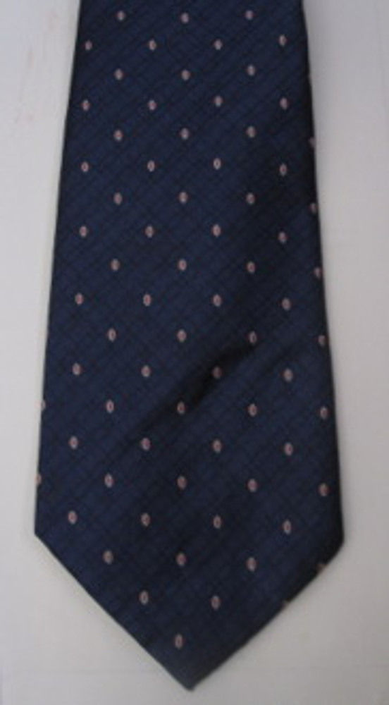 Oscar de la Renta blue tie with red dots
