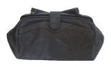 Vintage Black Leather Satchel