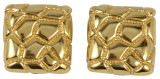 St. John Gold-Tone Weaved Square Earrings