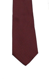 Vintage Bert Pulitzer Bordeaux Polka Dot Tie