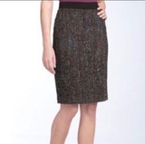 Trina Turk Rainbow Tweed Skirt