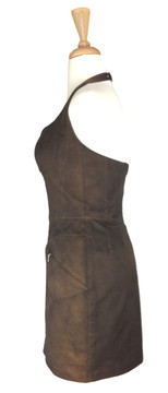 Vintage Thierry Mugler Brown Bustier Halter Dress