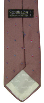 Christian Dior Retro Skinny Tie with Logo Tip