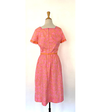 Vintage Lilly Pulitzer Pink & Orange Dress