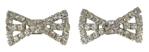 Rhinestone Fashion Bow Shoe Clips