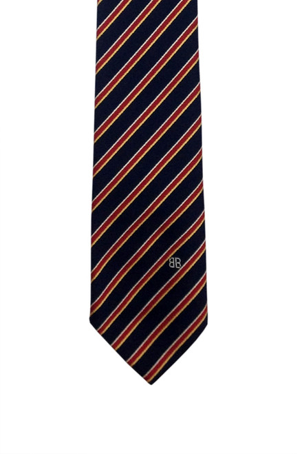 Bill Blass navy & red classic stripe tie