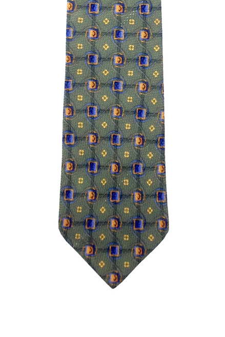 Ermenegildo Zegna olive textured tie