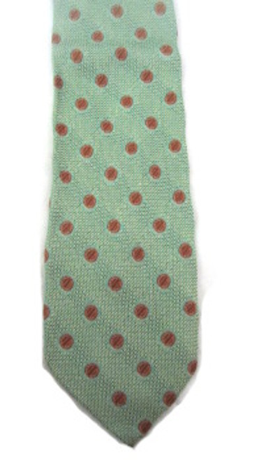 Ermenegildo Zegna Sea Green Dotted Tie