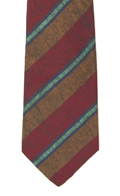 Vintage Cacharel Textured Stripes Silk Tie