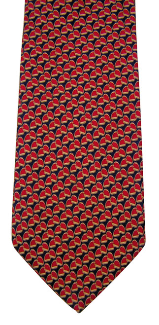 Brooks Brothers Red & Navy Silk Stirrup Tie
