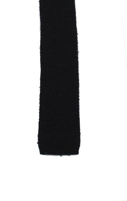 Vintage Oscar De La Renta Black Knit Tie